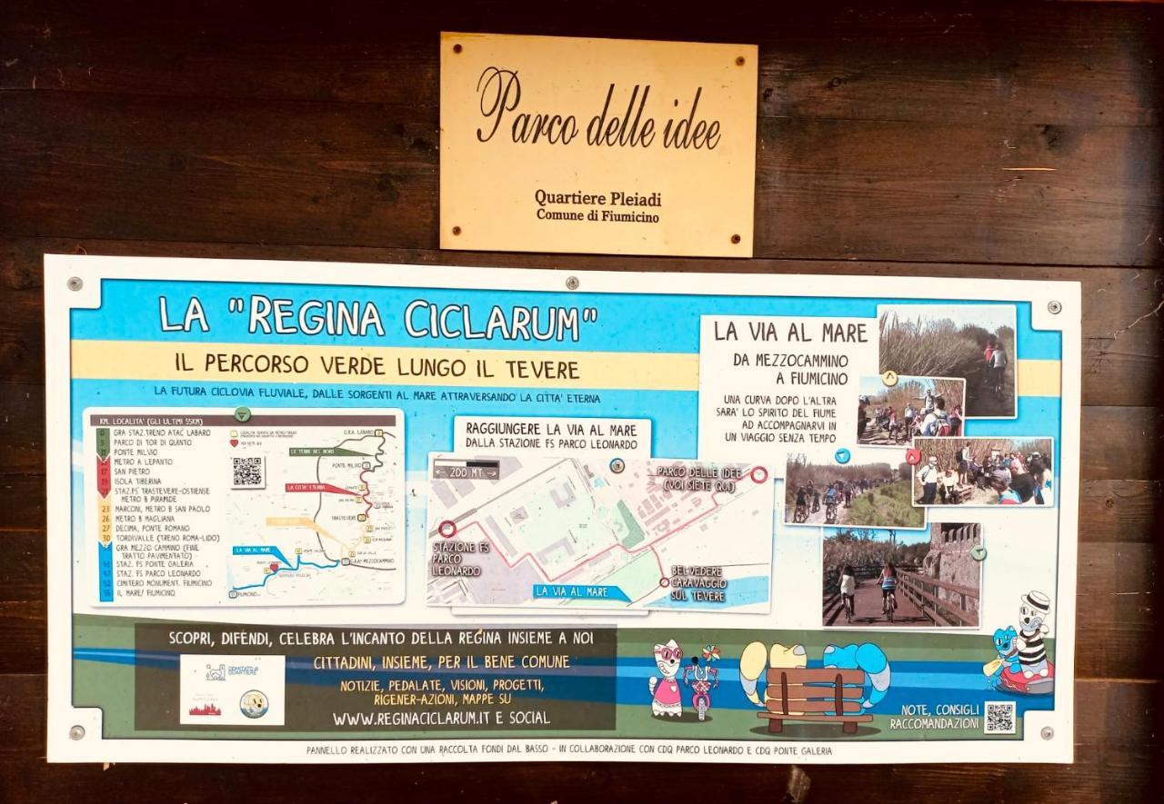 Appartamento Tra Aeroporto Davinci E Fiera Di Roma Fiumicino Bagian luar foto
